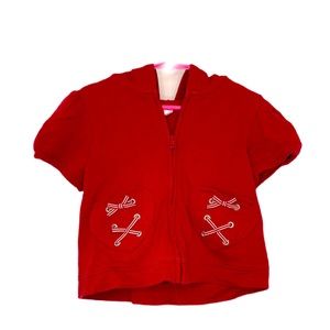 Gymboree Red Zipper Hoodie Sz 5T